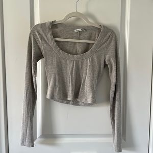 Reformation Paige Knit Top color Marble size S